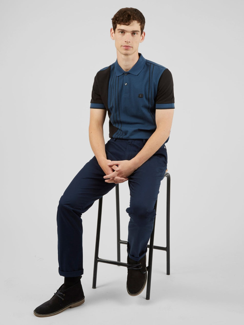 Pantalon Ben Sherman Signature Slim Stretch Chino Bleu Marine | PDB-01577843